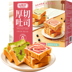 港福盛 厚切吐司面包 混合口味 435g