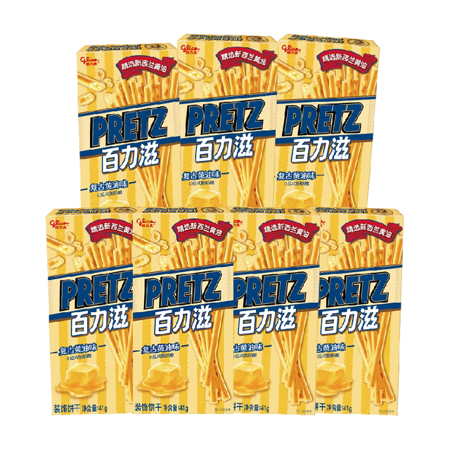 88VIP：格力高 饼干百力滋复古黄油味41g*7盒