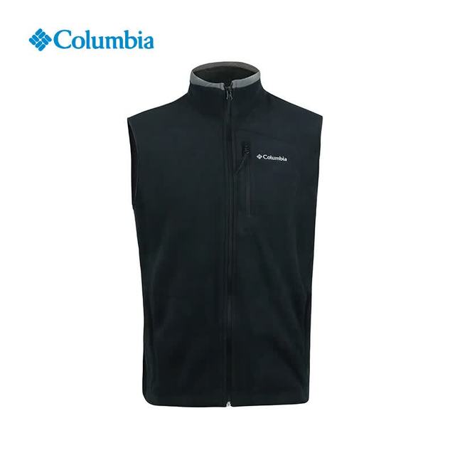 Columbia 抓绒马甲男商场同款秋冬户外休闲保暖通勤纯色抓绒衣背心 009 XL