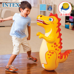 INTEX 充气不倒翁 儿童健身拳击锻炼玩具 恐龙/海豚/魔龙沙袋水袋款随机