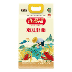 许多福 潜江虾稻 猫牙米5KG 长粒香米 真空包装 软糯可口