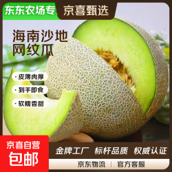 海南 网纹瓜现摘玫珑瓜水果玲珑冰淇淋蜜瓜包邮 网纹蜜瓜带箱3-4斤