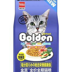 Golden 牛油果配方猫粮10kg成猫幼猫三文鱼鱼油全价全期猫粮十公斤