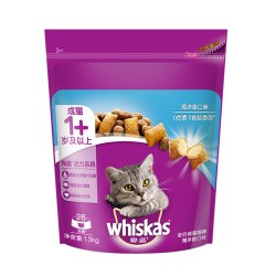 whiskas 猫粮10kg海洋鱼味20斤成猫粮幼猫英短美短蓝猫营养1.3kg试用