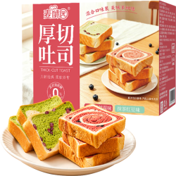 麦酥园 厚切吐司面包 混合口味 435g