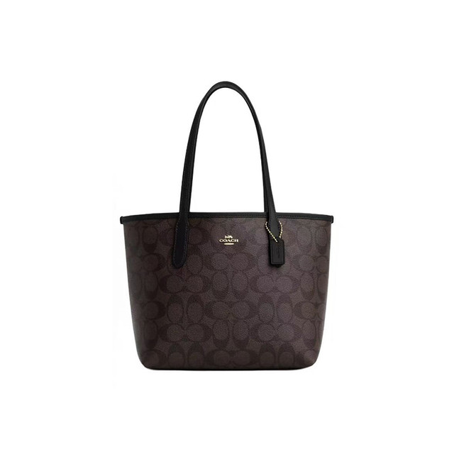 COACH City 23经典老花按扣托特包Tote包