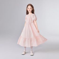 笛莎 女童25中大童夏装儿童裙子