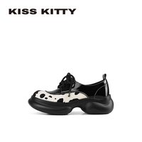 88VIP：Kiss Kitty 黑糖奶纹 女士休闲鞋 SY661012-87A0S