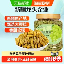 new boundaries 无核白葡萄干500g新疆特产零食果干非特级免洗超大提子干
