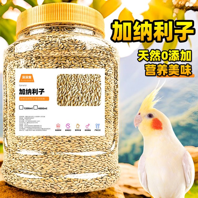 深深宠 鹦鹉鸟粮饲料加纳利子白尖粟玄凤虎皮牡丹小太阳高蛋白零食鸟食物
