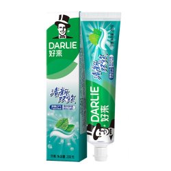 好来 原黑人双重薄荷清新双效成人茶倍健抗口气含氟牙膏官方