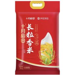 十月稻田 1号店 长粒香大米 5kg 东北大米真空包装香米 当季新米