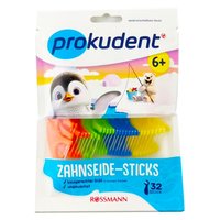prokudent 儿童牙线棒6岁以上适用32支装有效清洁牙缝德国超市同款