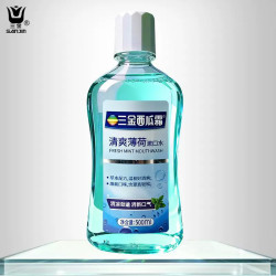 三金 西瓜霜薄荷漱口水抑菌冰爽口腔清洁男女通用清新口气大容量