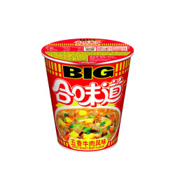 向料 日清合味道BIG杯面五香牛肉味110g桶装方便面