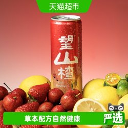 好望水 果汁气泡水望山楂汁330ml*4罐果味饮料健康山楂饮品解腻