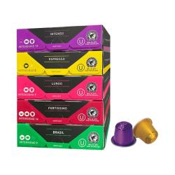 VIAGGIO ESPRESSO OPRESSO比利时原装进口意式黑咖啡胶囊50粒 适配nespresso胶囊机
