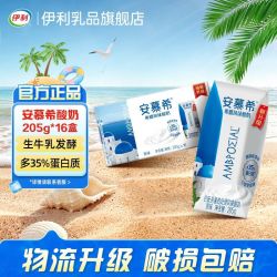 伊利 安慕希 希腊风味酸奶 原味 205g*16盒*2箱