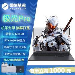 机械革命 极光Pro/极光Pro:i5-12450H/4060/2.5K 16G内存+1TB固态 正品国行-赠399元购机礼包