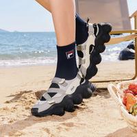 FILA 女士时尚厚底增高休闲凉鞋
