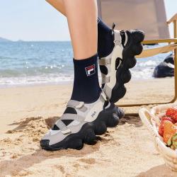 FILA 女士时尚厚底增高休闲凉鞋