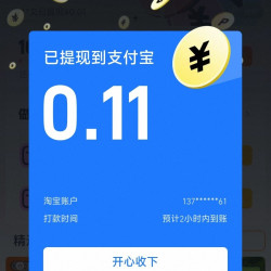 淘宝-搜索“拍拍乐”进入页面 每日拍照领现金 最高可领0.48元 实测0.11元（每日可领）