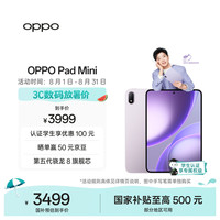 OPPO Pad Mini 8.8英寸 Android 平板电脑（2520*1680、第五代骁龙8、12GB、256GB、WiFi版、莫奈紫）