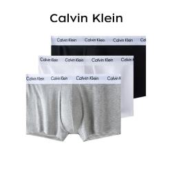 卡尔文·克莱恩 卡尔文·克莱 Calvin Klein 男士平角内裤套装 U2664G-998 3条装(黑色+白色+灰色) L