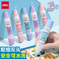 得力 手工白胶儿童DIY春日手工可水洗白乳胶高粘度木工胶速干胶水