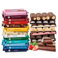 瑞特滋 Ritter Sport 瑞特滋 德国进口牛奶巧克力块 100g 榛子黑巧