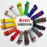 厂家直销 帐篷天幕防风绳 4米 4mm 户外耐磨反光伞绳绑绳