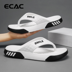 ECAC 男士时尚休闲软底防滑防臭凉拖鞋