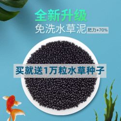 底砂养鱼鱼缸造景水草沙水藻泥陶粒草籽草缸免洗营养土生态鱼缸