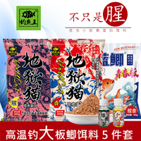 钓鱼王 地狱猫蓝鲫青春五件套浓腥味鲫鲤通用鱼饵套装