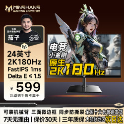 名航 24英寸2K180hz电脑显示器推荐电竞支架240Hz液晶屏笔记本外接
