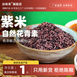 谷味来 紫米 500g 墨江黑糯米 血糯米