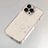小爱心星星KT猫适用机型号13系列16硅胶手机壳15promax女款12卡通