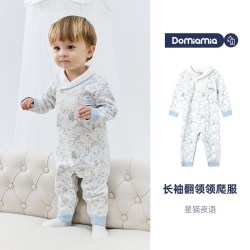 DOMIAMIA 婴儿连体衣纯绵爬服宝宝家居服空调服