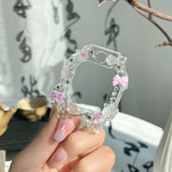 iboann 适用小天才手表表带z12z11电话z10z9z8a7壳z6pro保护套 山茶花粉色-diy保护壳