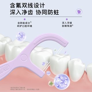 舒客 双线牙线棒
