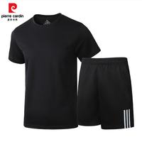 皮尔·卡丹 男士速干短袖短裤套装 KJ-2608