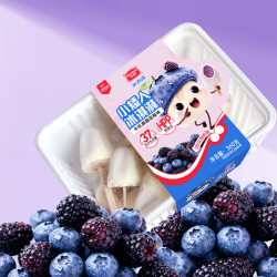 美登高 生牛乳≥30% 冰淇淋 小矮人蓝莓桑葚360g