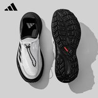 adidas 男鞋女鞋夏季户外徒步鞋网面透气一脚蹬运动休闲鞋 36.5