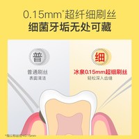 冰泉 成人宽幅牙刷软毛护龈宽头大头家用情侣女男士便携家庭装正品