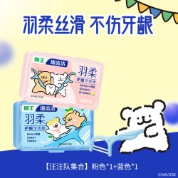 狮王 线条小狗联名LION狮王细齿洁羽柔护龈双线清洁牙线棒家庭装
