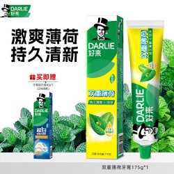好来 茶倍健双重薄荷清新口气防口臭含氟牙膏