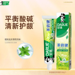 好来 茶倍健超白清新含氟牙膏