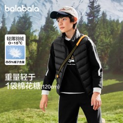 巴拉巴拉 童装儿童羽绒马甲男童女童冬装宝宝亲子款时尚亲子装保暖