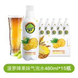广氏 无糖菠萝啤气泡水 480ml*15瓶 碳酸饮料