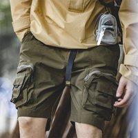 马登 工装 美式户外立体多口袋机能短裤宽松直筒百搭五分中裤男夏